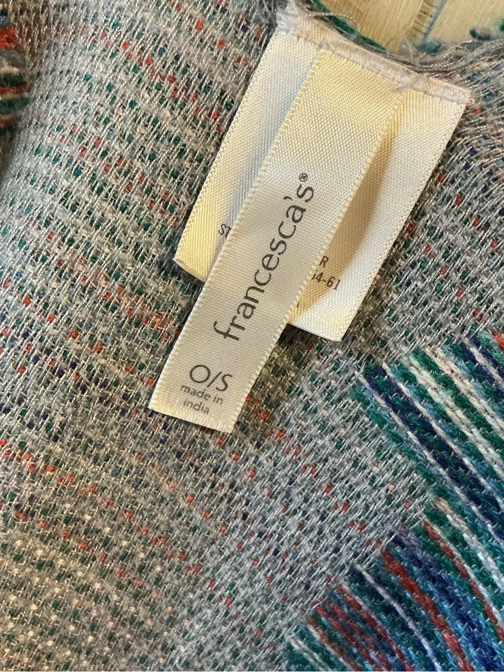Multicolor Fringe Throw Poncho - Francesca’s